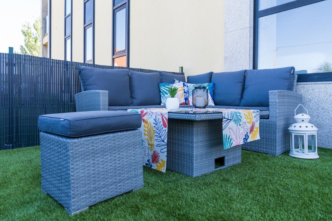 Apartamento Garden Fisterra - Jacuzzi, Jardín Privado y Vista Mar Exterior foto
