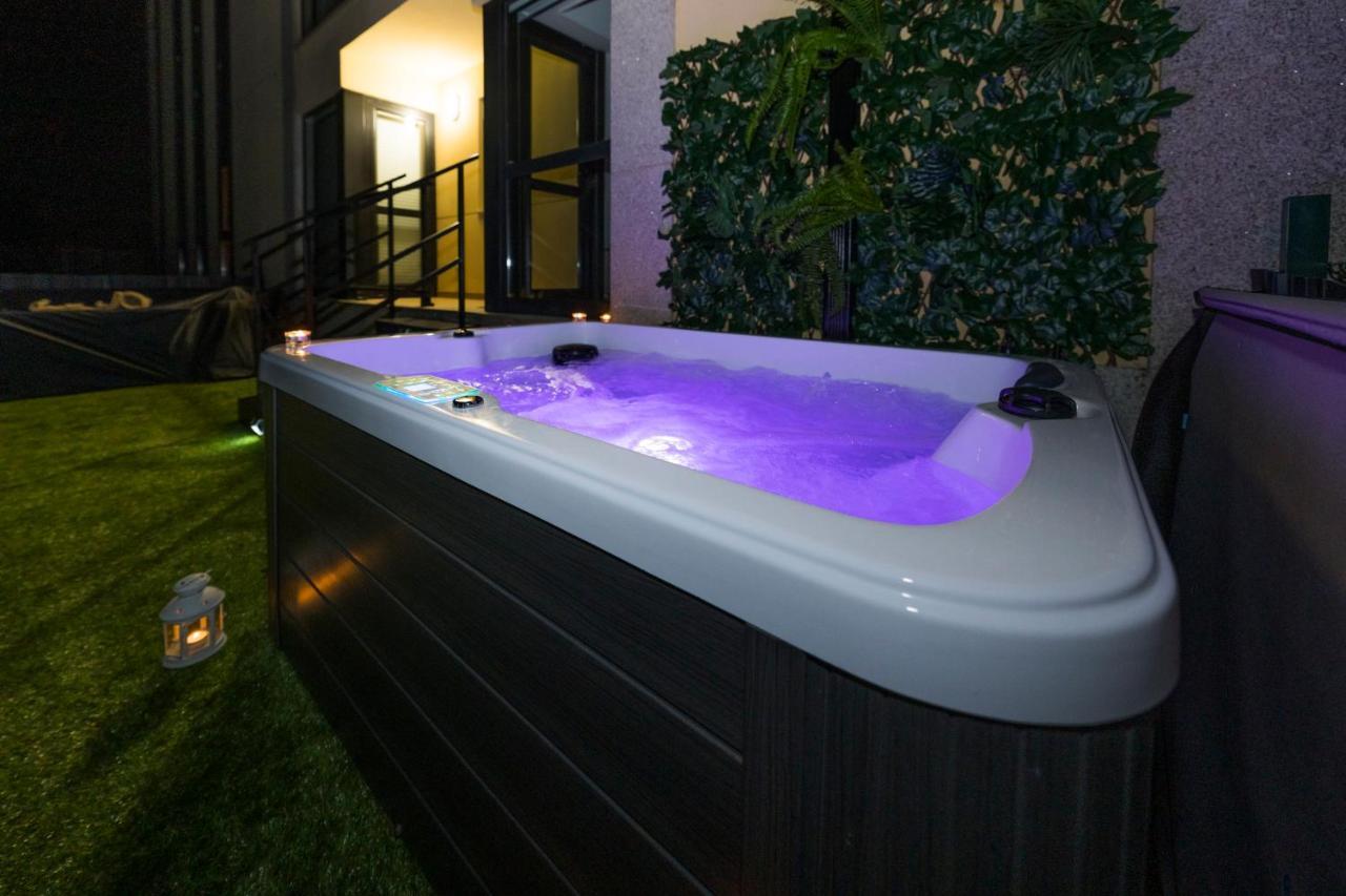 Apartamento Garden Fisterra - Jacuzzi, Jardín Privado y Vista Mar Exterior foto