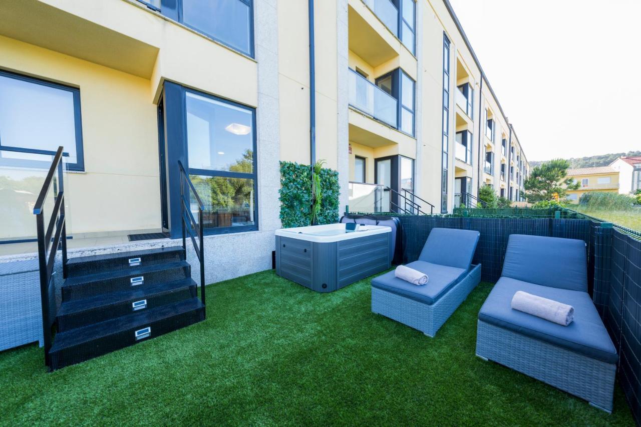 Apartamento Garden Fisterra - Jacuzzi, Jardín Privado y Vista Mar Exterior foto