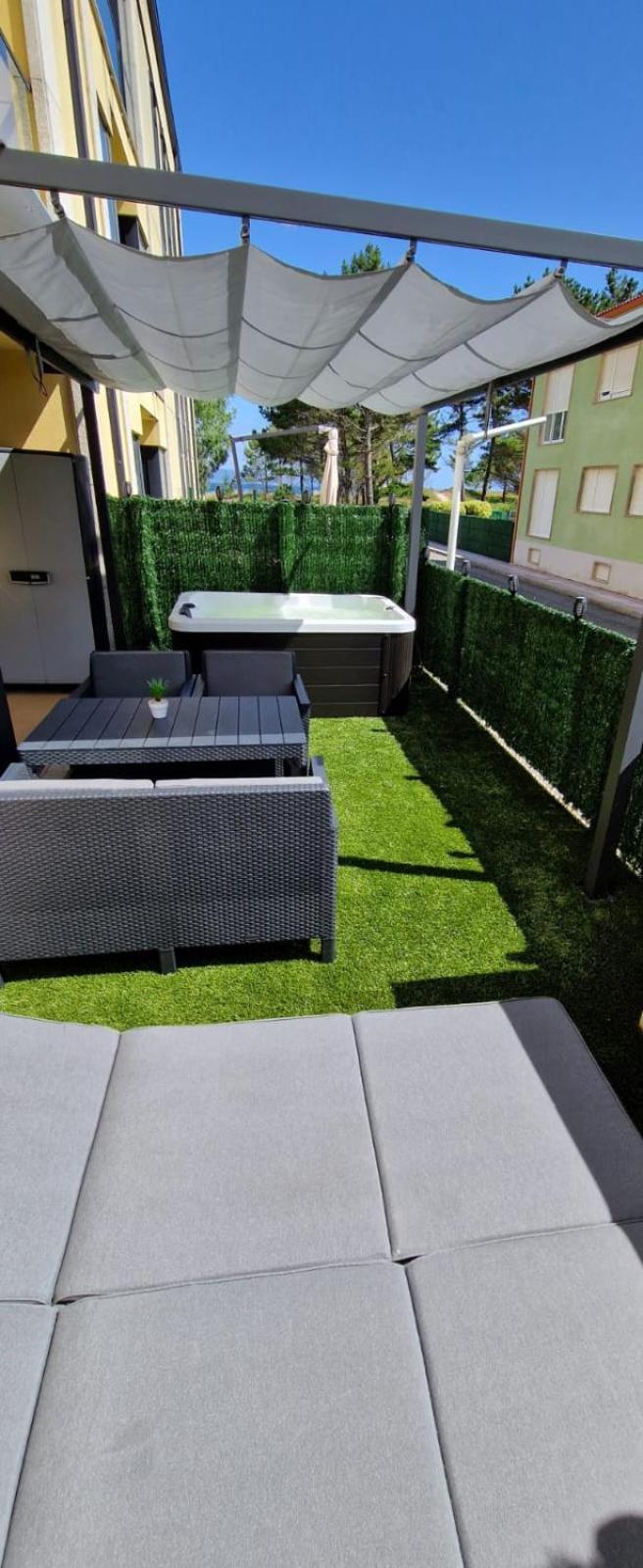 Apartamento Garden Fisterra - Jacuzzi, Jardín Privado y Vista Mar Exterior foto